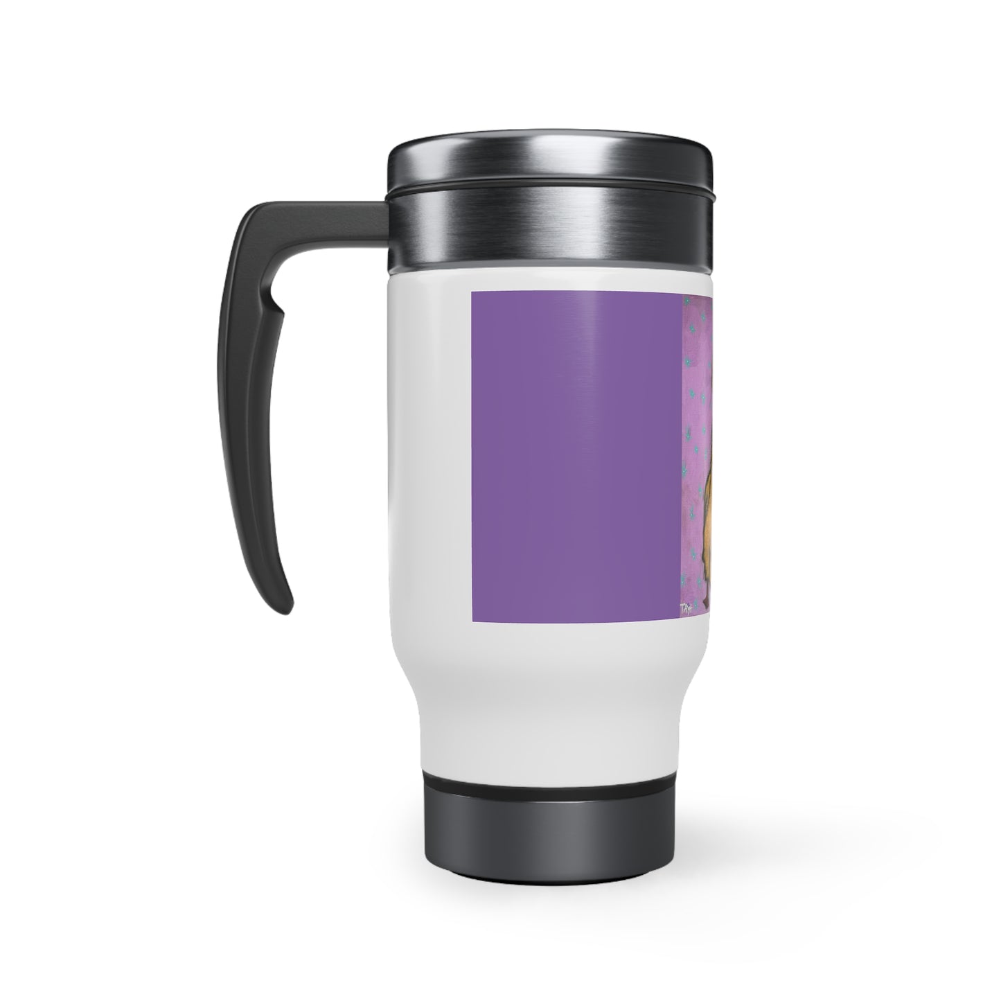 Lucky Duck Stainless Steel Travel Mug with Handle, 14oz