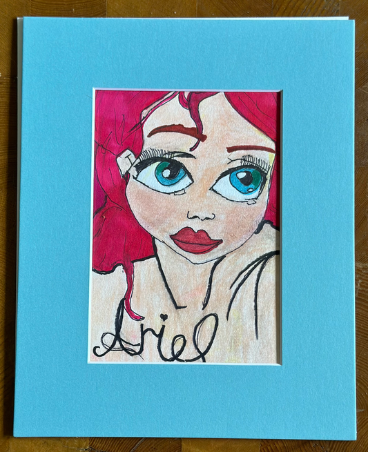 Adoring Ariel Original Artwork by Taytem Barth (Copy)