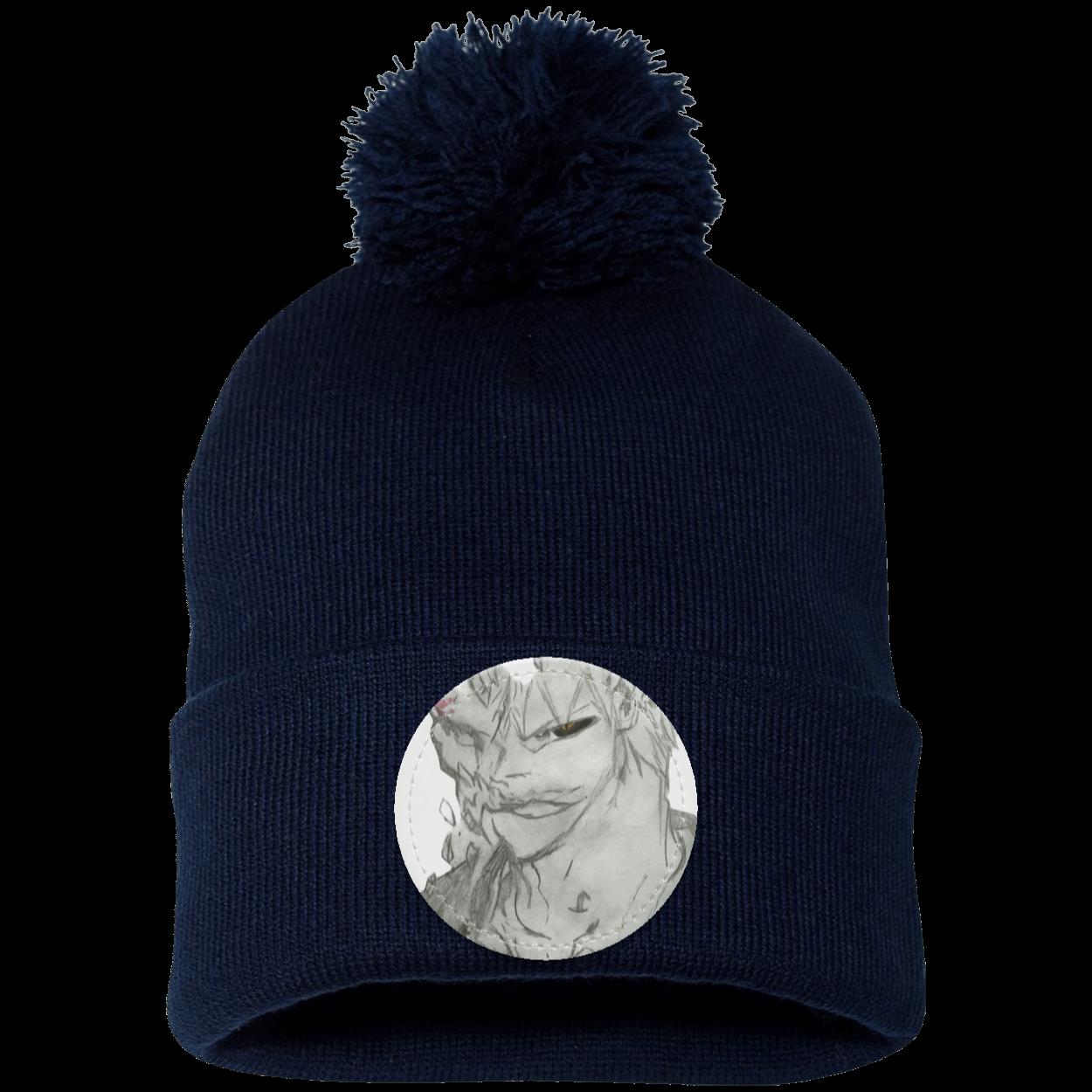 Anime Man Pom Pom Knit Cap