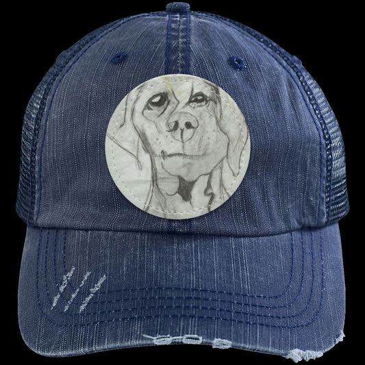Dog Distressed Trucker's Hat