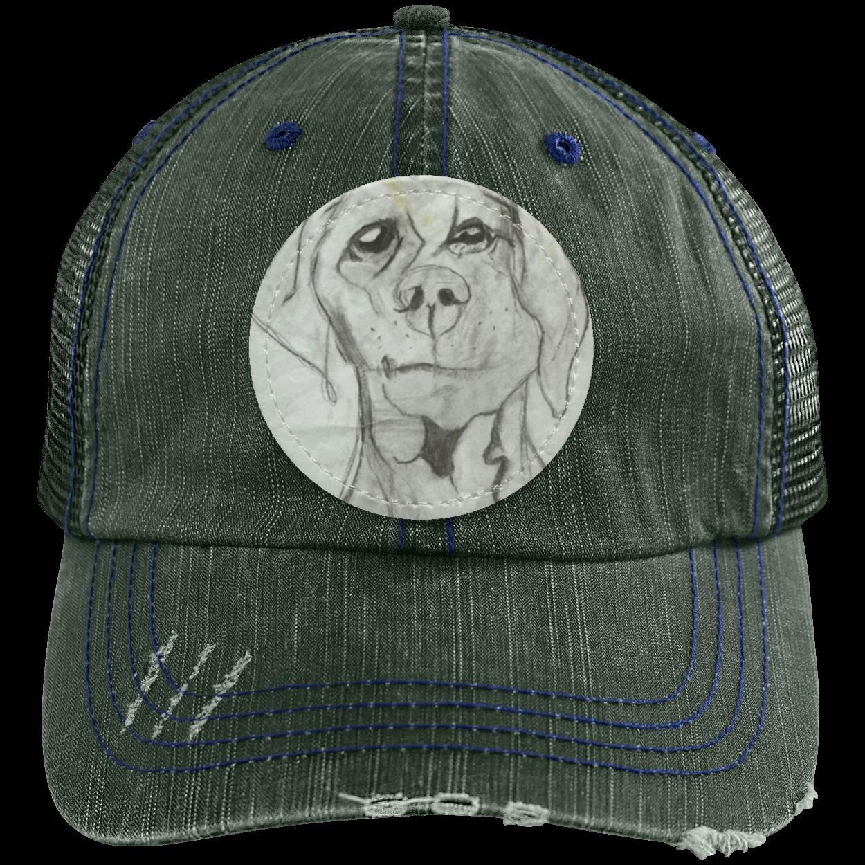 Dog Distressed Trucker's Hat