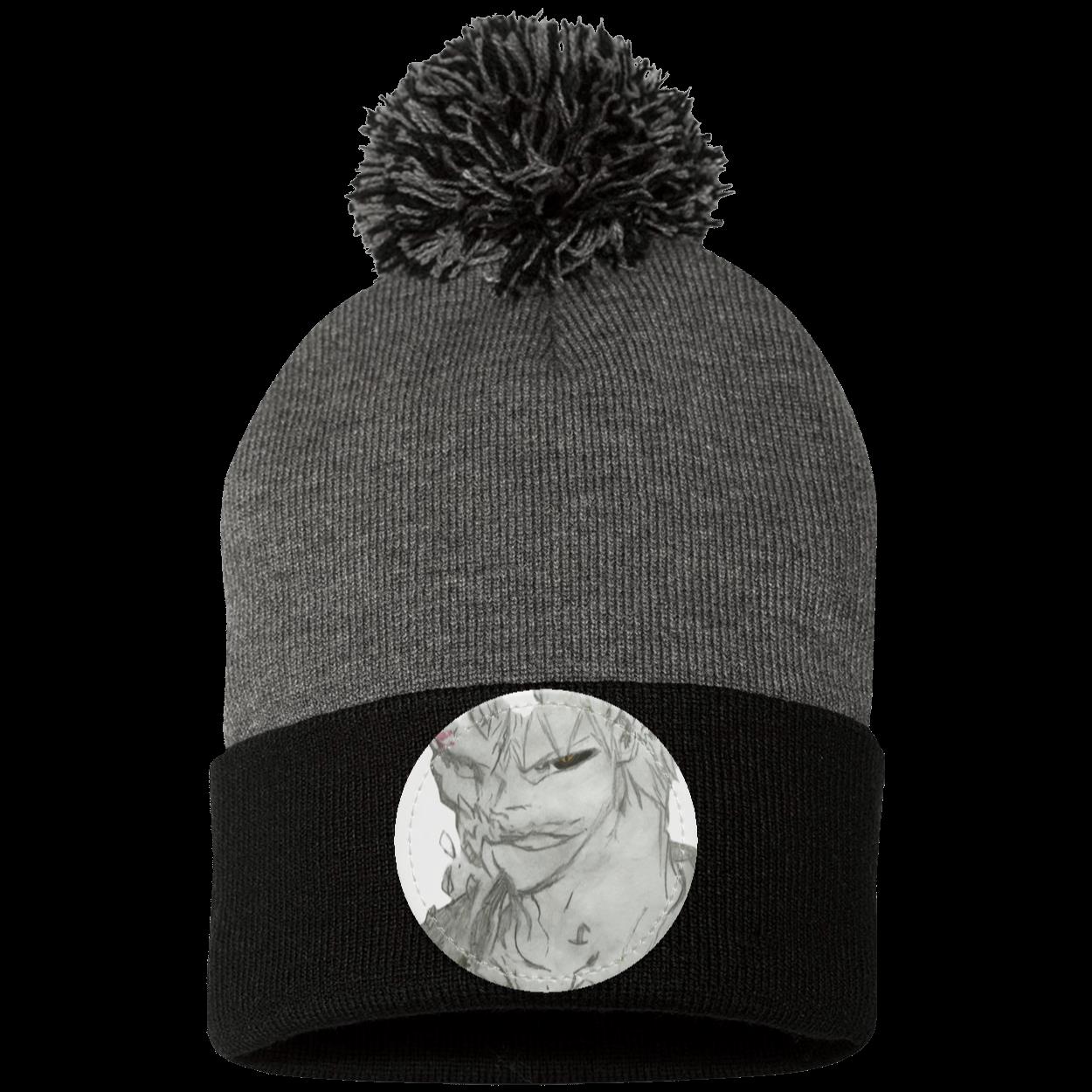 Anime Man Pom Pom Knit Cap