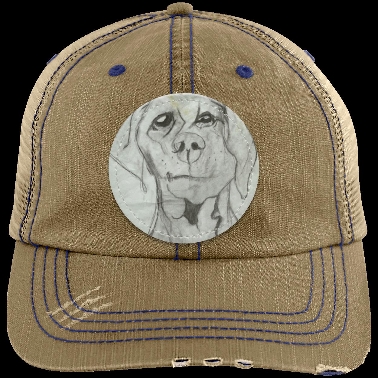 Dog Distressed Trucker's Hat