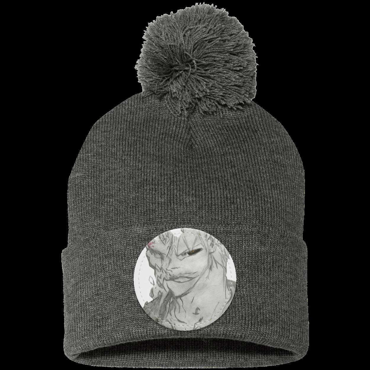 Anime Man Pom Pom Knit Cap