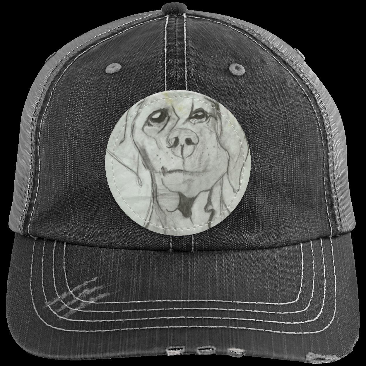 Dog Distressed Trucker's Hat