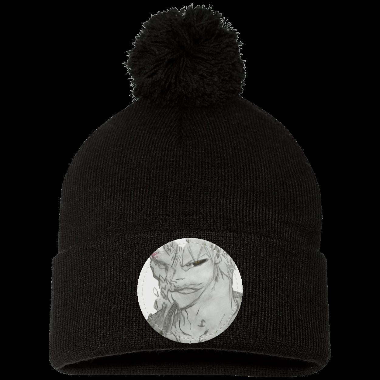 Anime Man Pom Pom Knit Cap