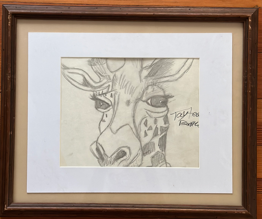 The Original Giraffe Original Artwork by Taytem Barth