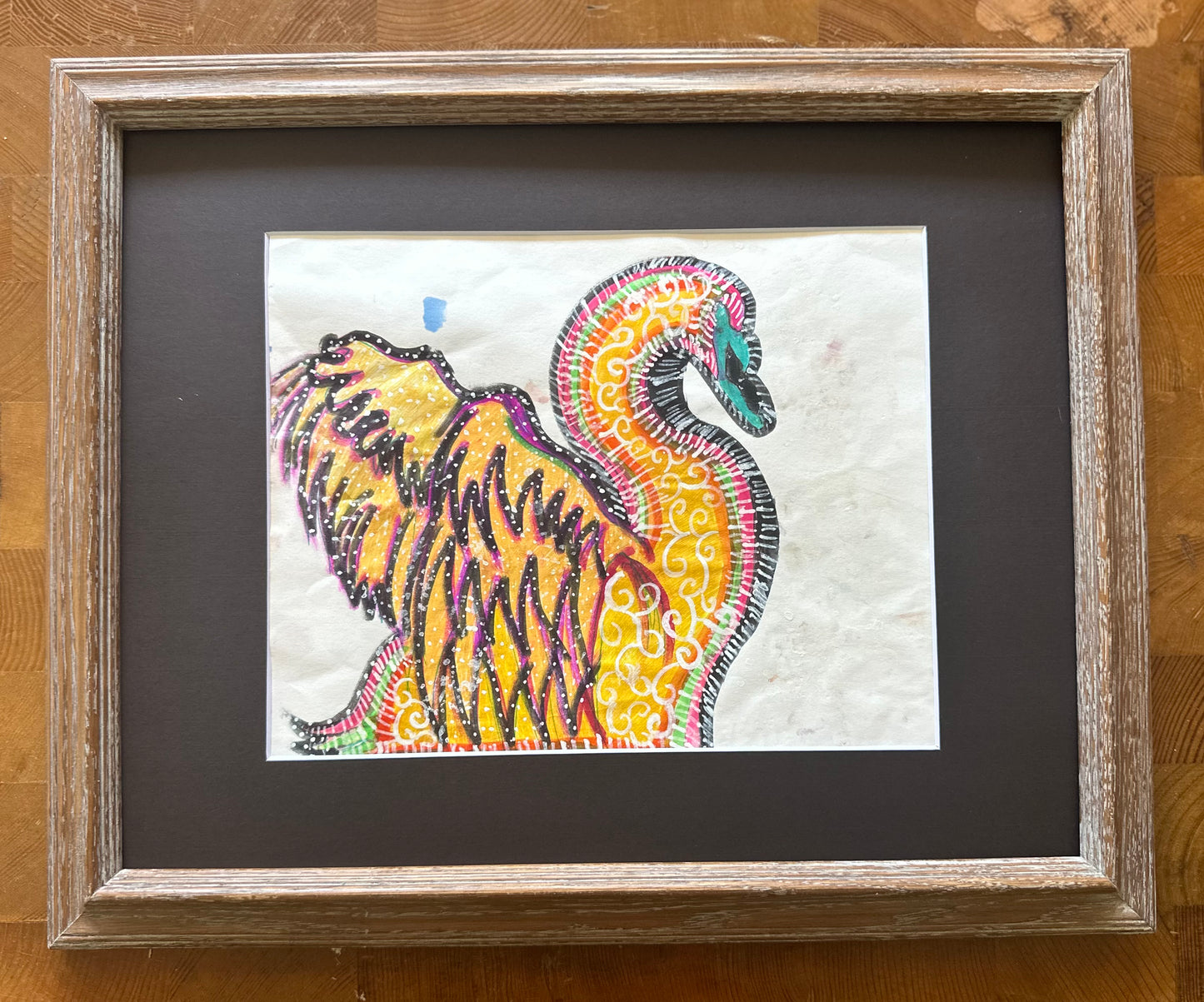 Psychedelic Swan Original Artwork by Taytem Barth