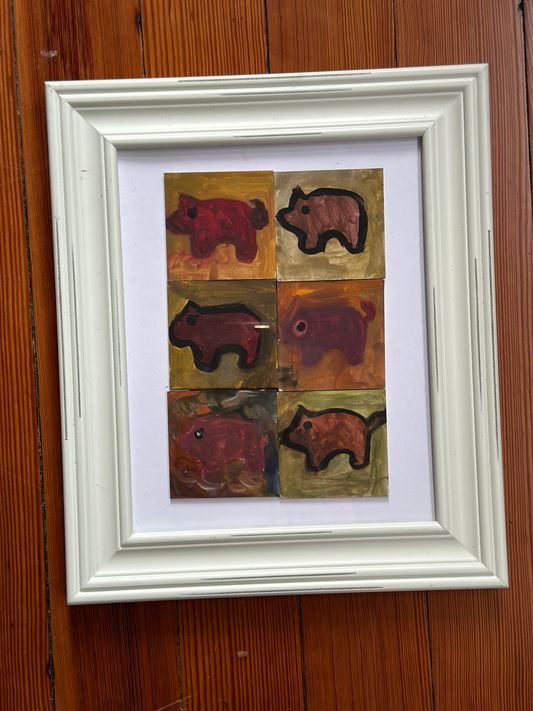 Piggy Makes Six Original Artwork by Taytem Barth