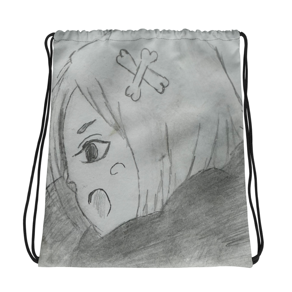 Anime Girl Drawstring Bag