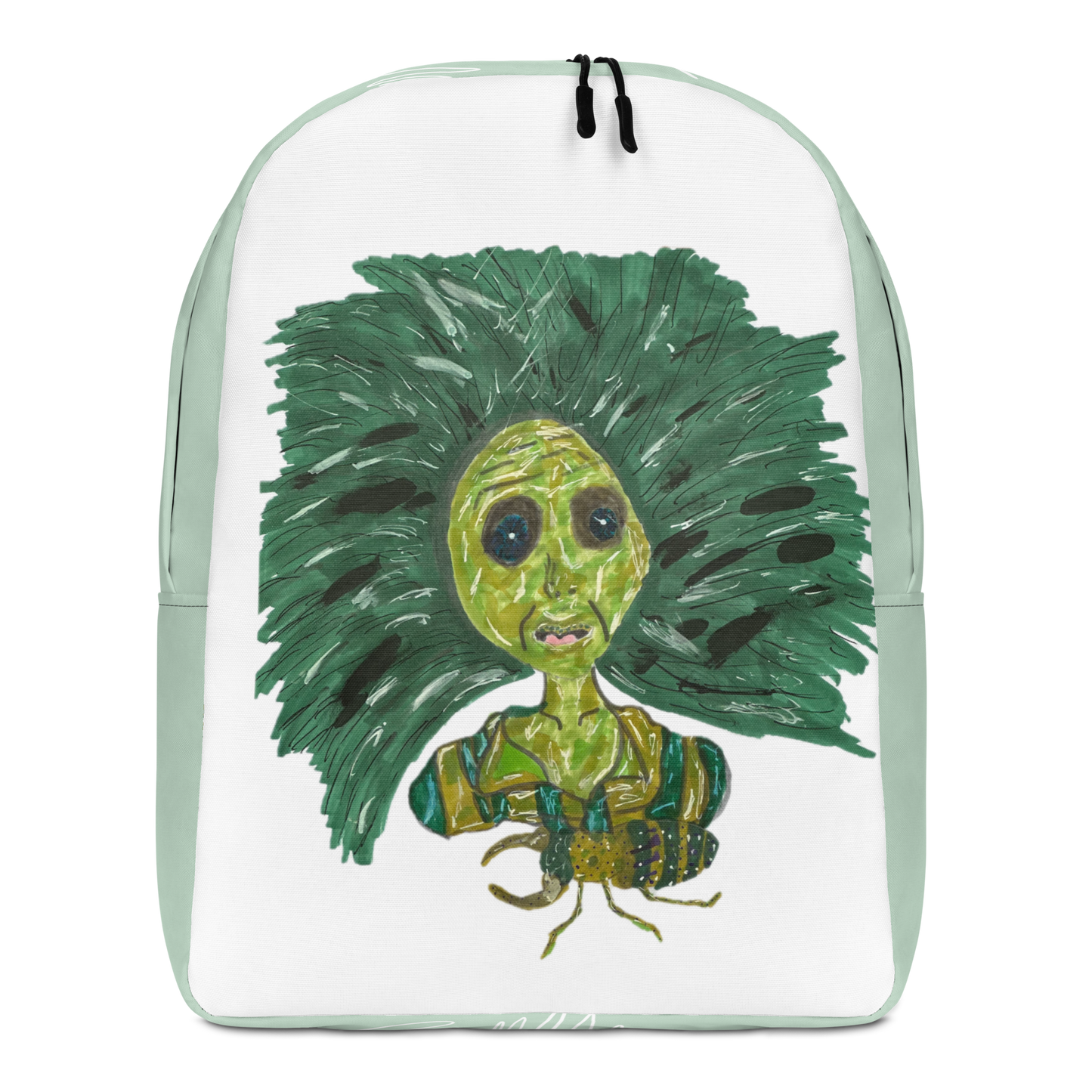 Green Lady Minimalist Backpack