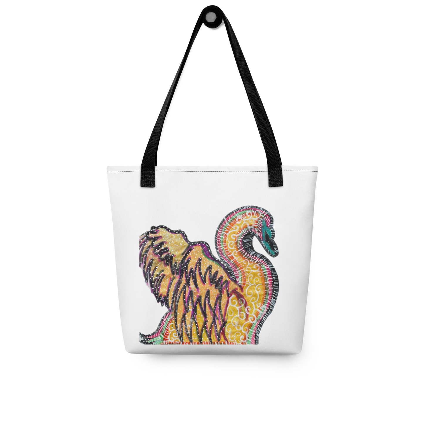 Psychedelic Swan Tote