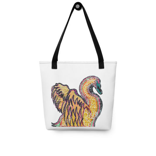 Psychedelic Swan Tote