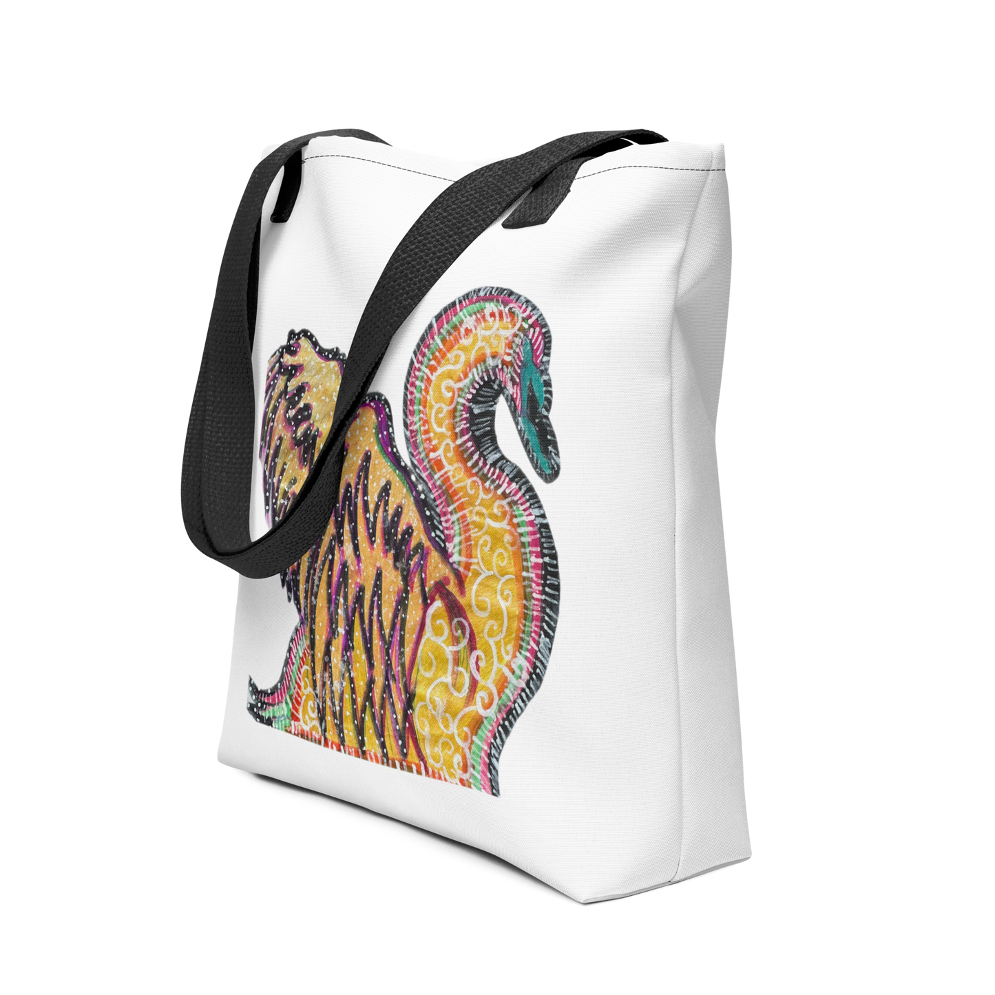 Psychedelic Swan Tote