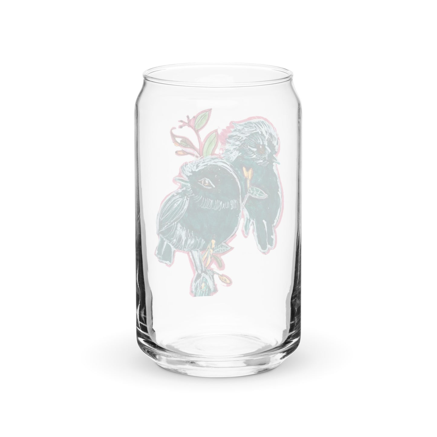 Beer Can Shaped Glassware Original Art Birdie