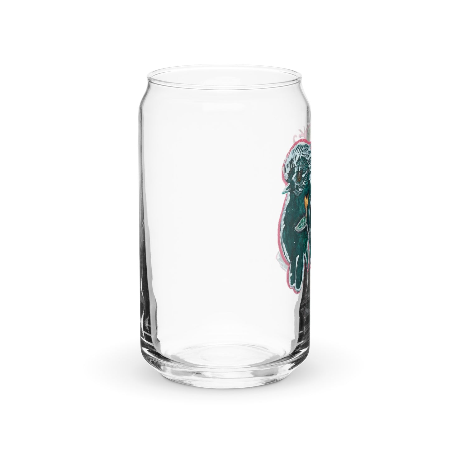 Beer Can Shaped Glassware Original Art Birdie