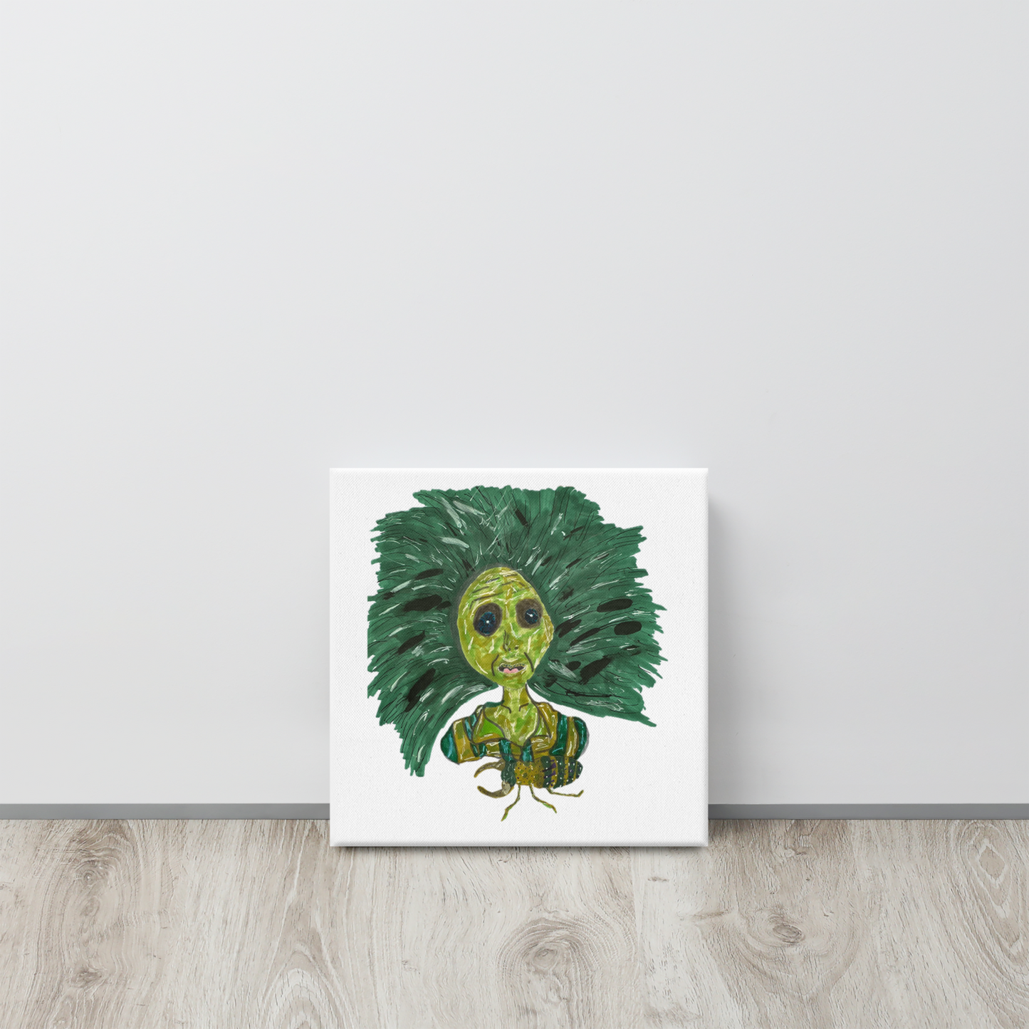 Green Lady Canvas Print