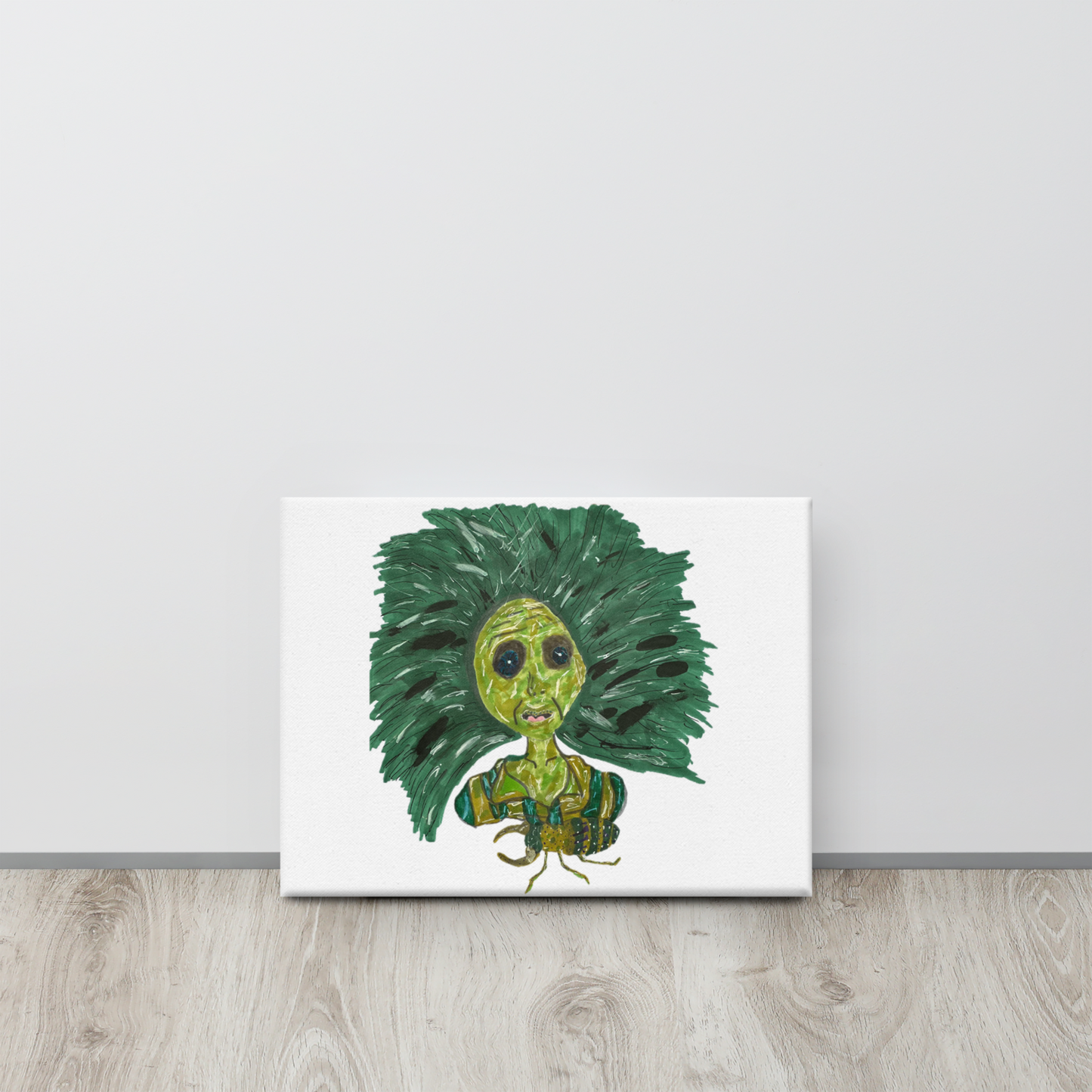 Green Lady Canvas Print