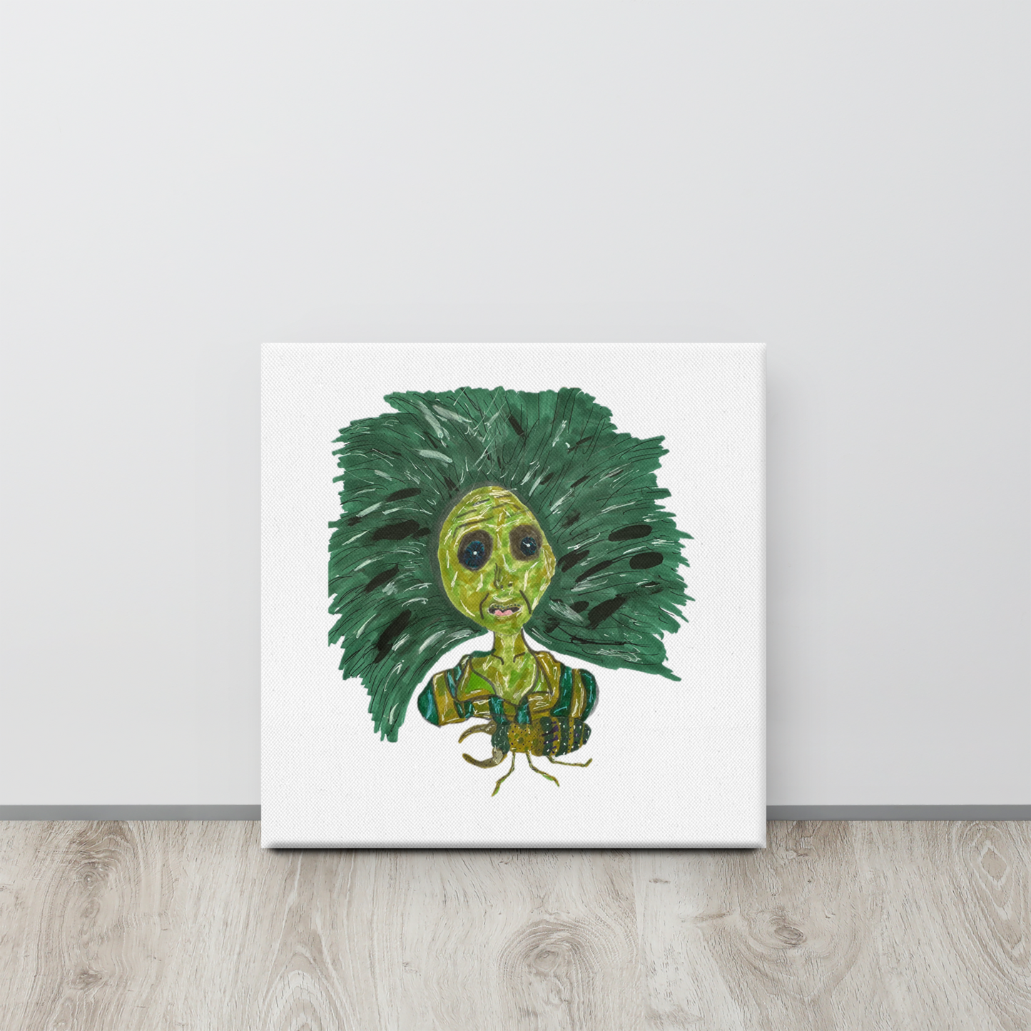 Green Lady Canvas Print