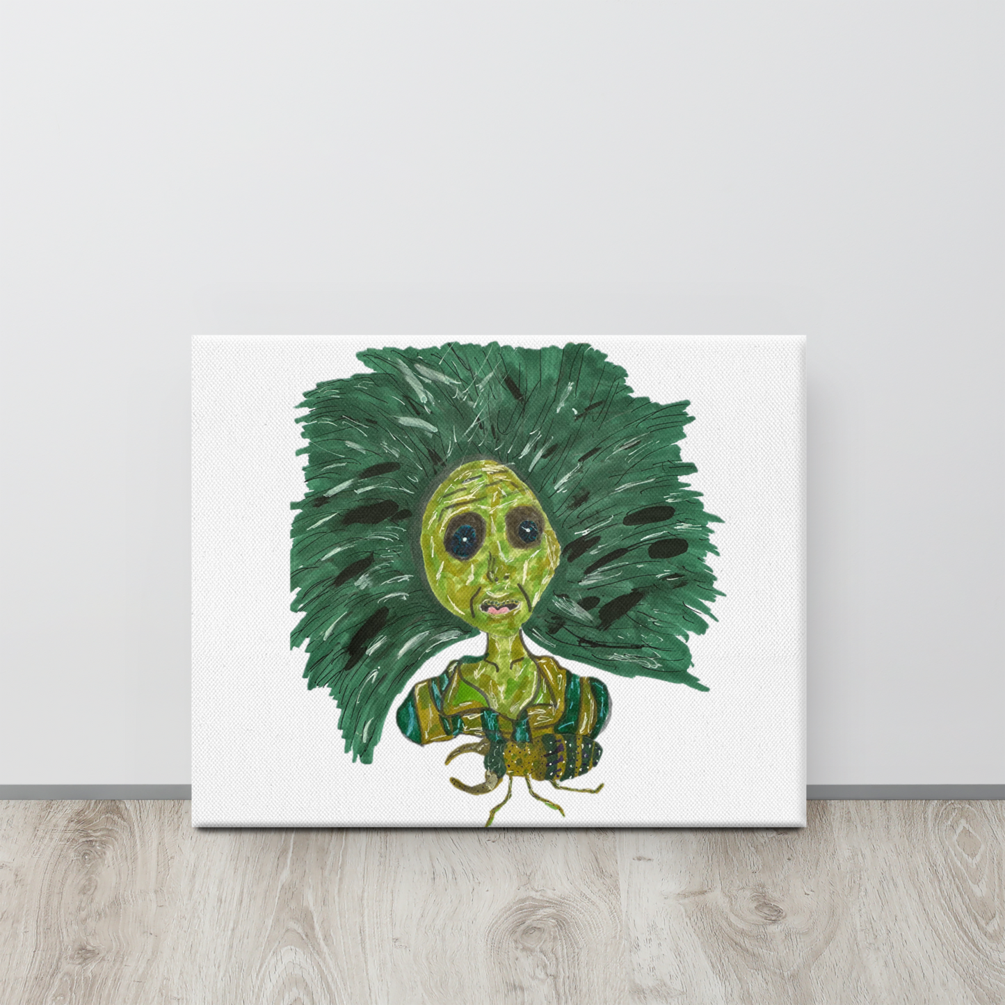 Green Lady Canvas Print