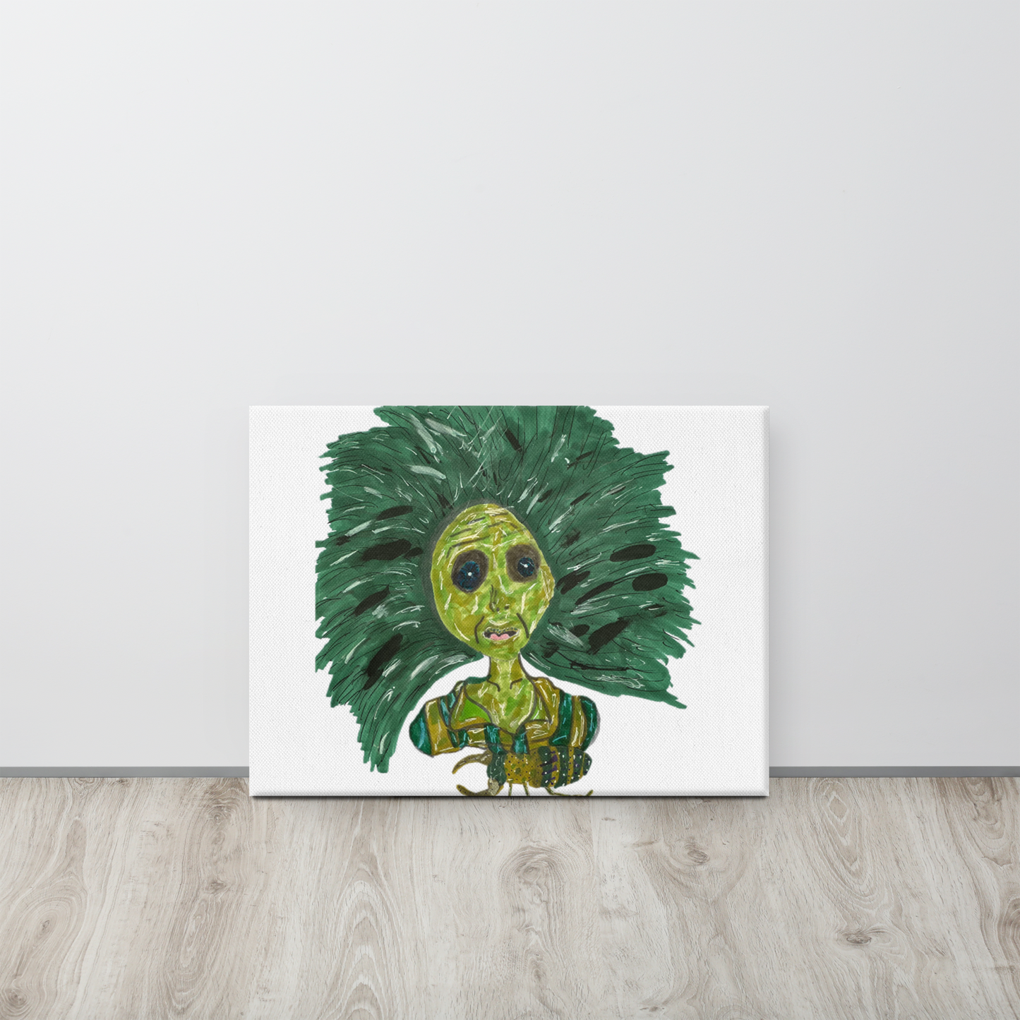 Green Lady Canvas Print