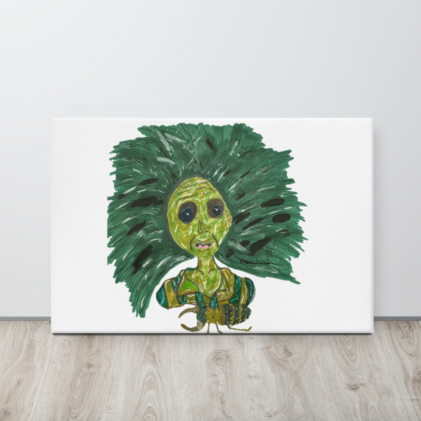 Green Lady Canvas Print