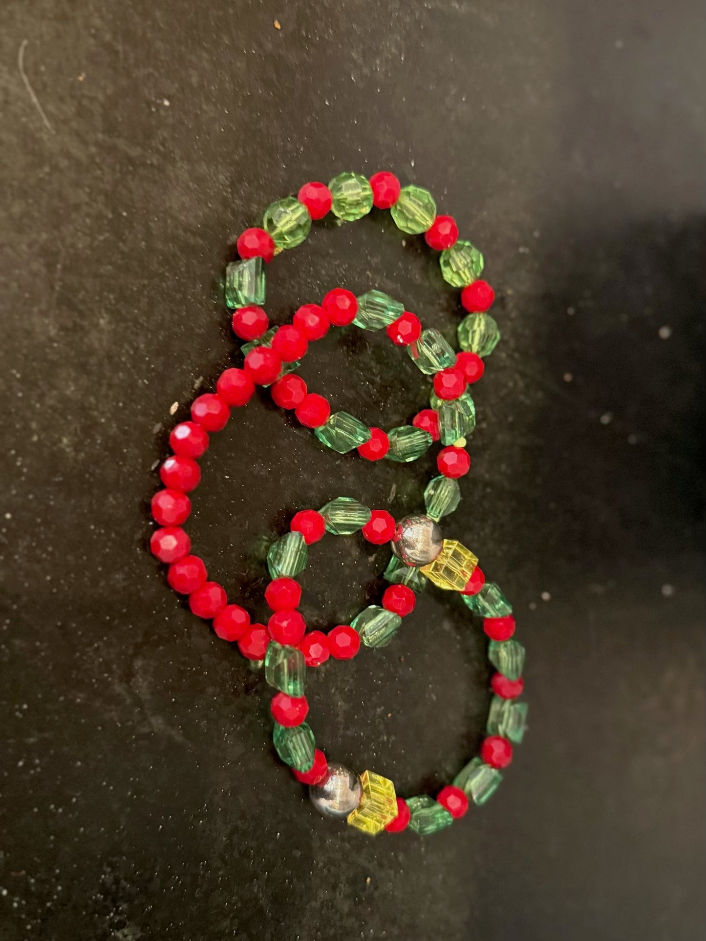Christmas mix and match trio bracelet set by Taytem Barth