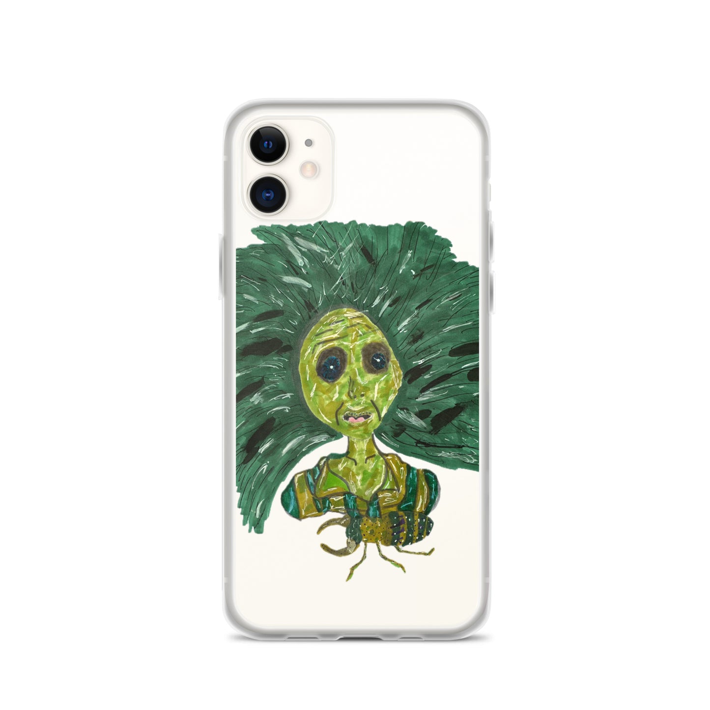 Green Lady Clear Case for iPhone®