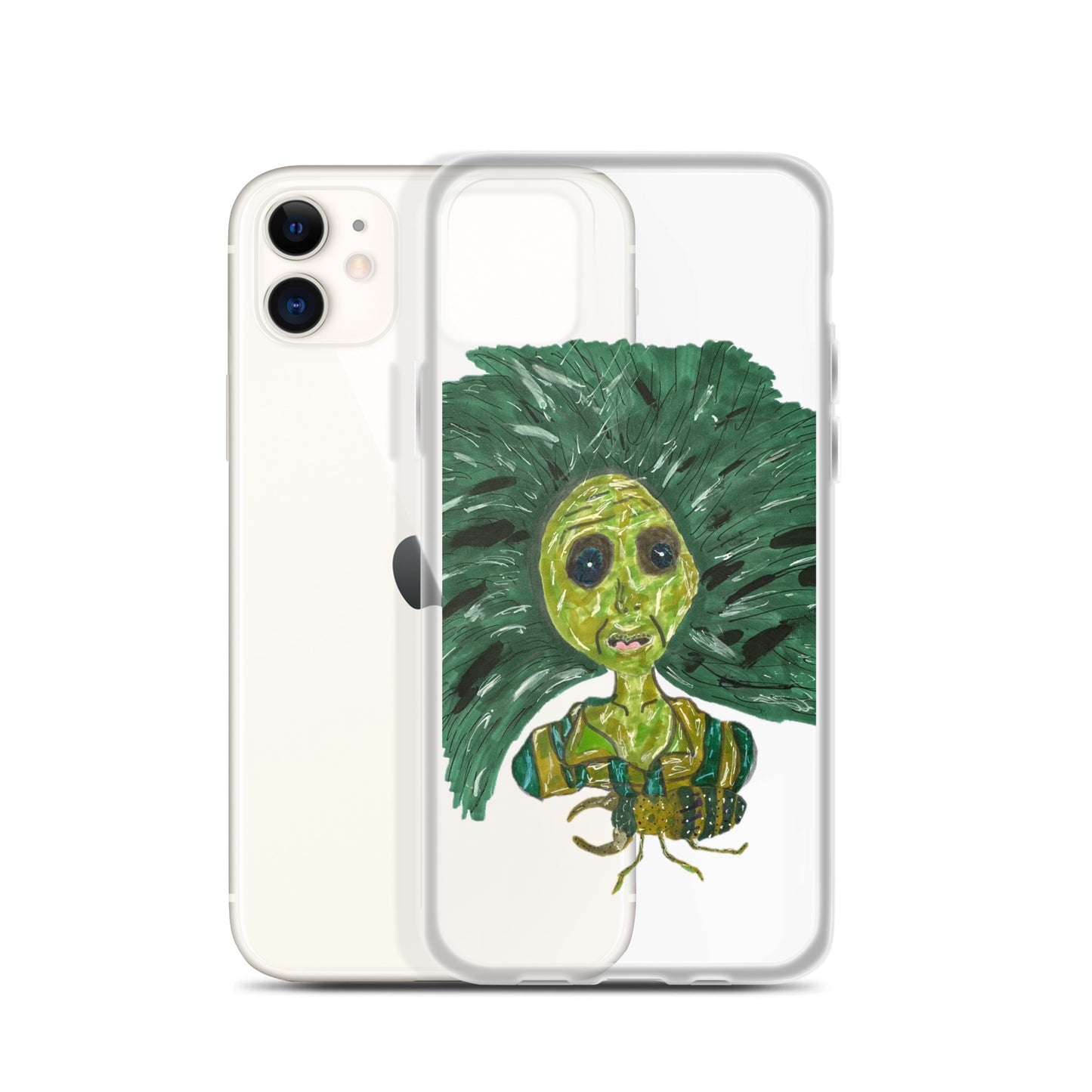 Green Lady Clear Case for iPhone®