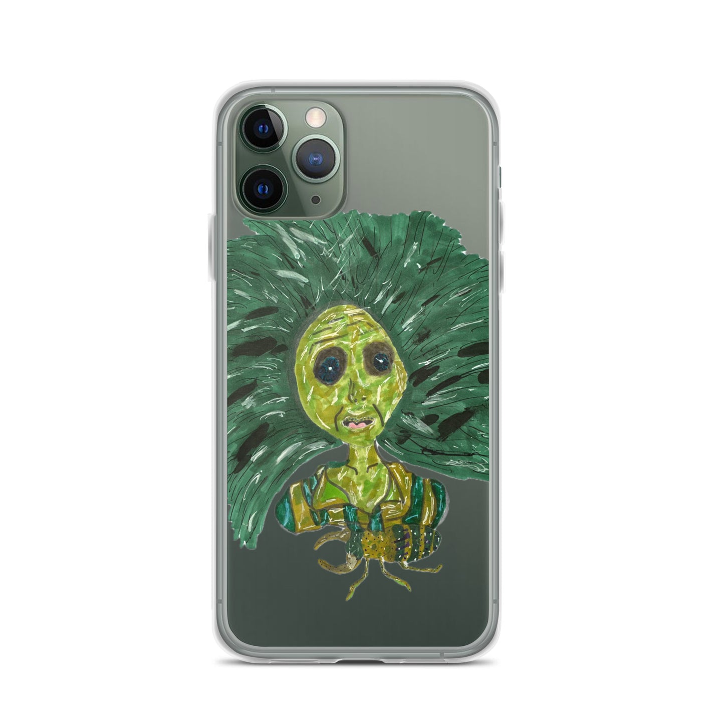 Green Lady Clear Case for iPhone®