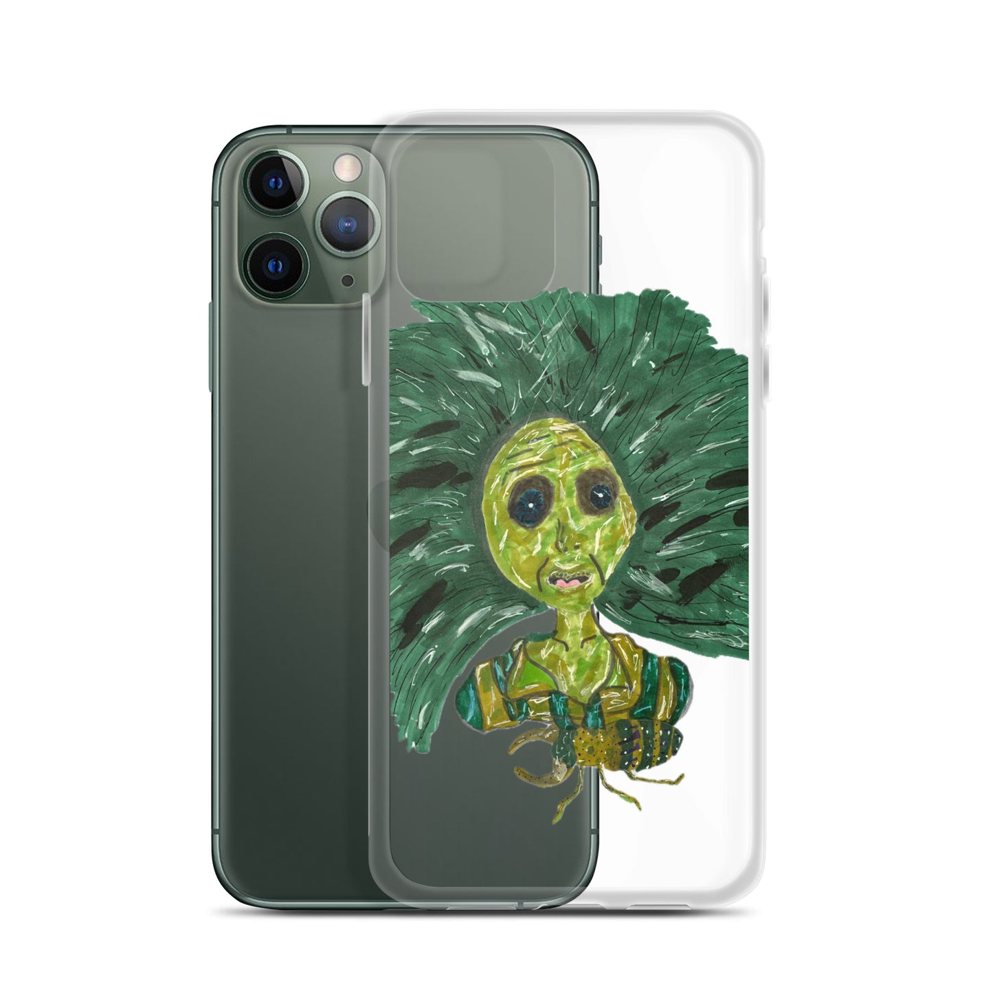 Green Lady Clear Case for iPhone®