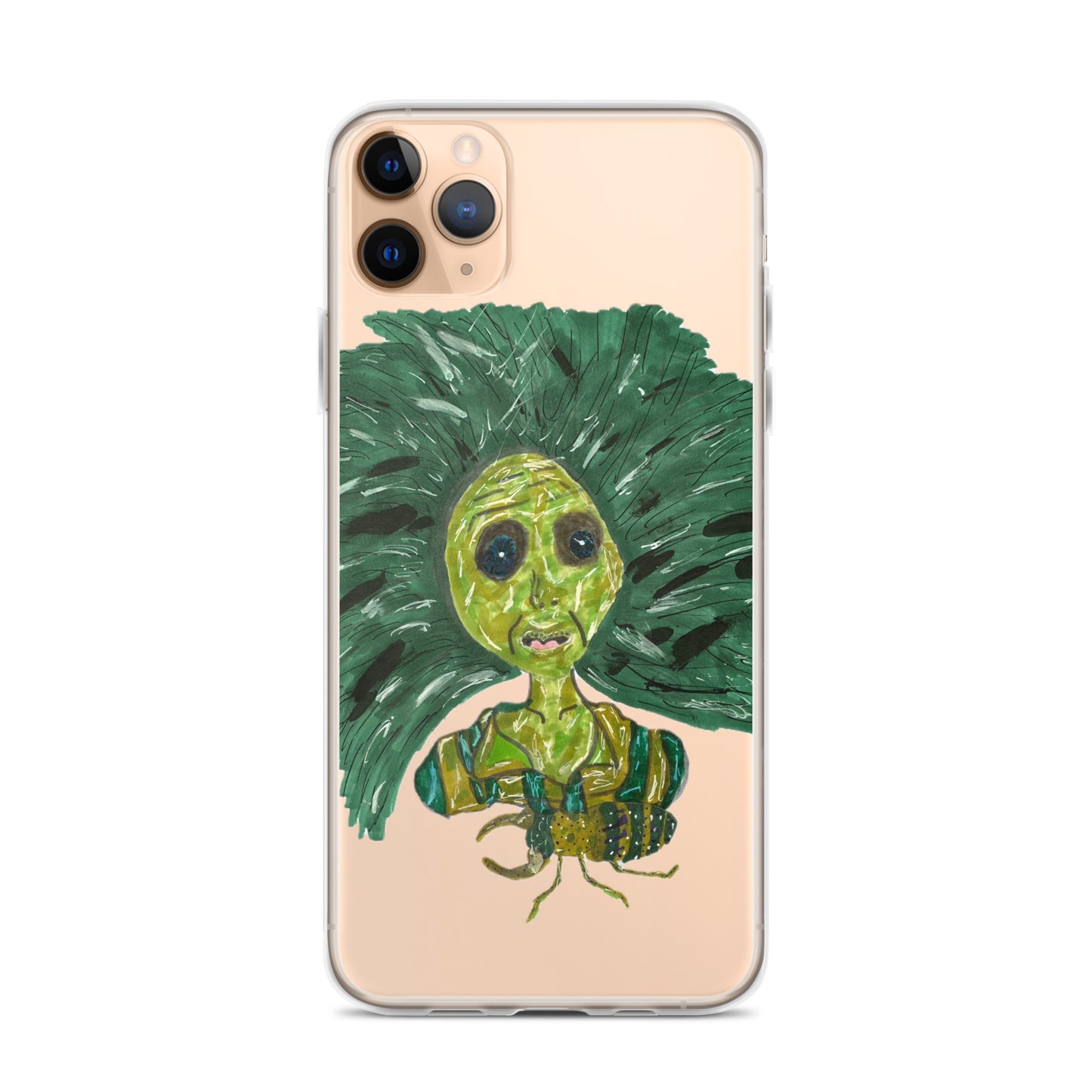 Green Lady Clear Case for iPhone®