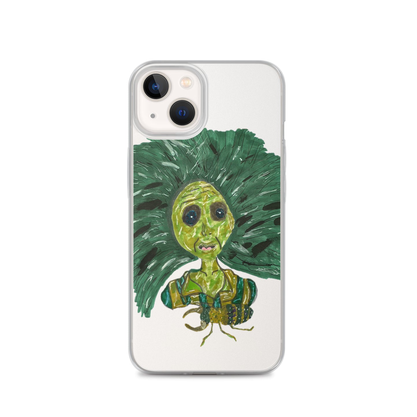 Green Lady Clear Case for iPhone®