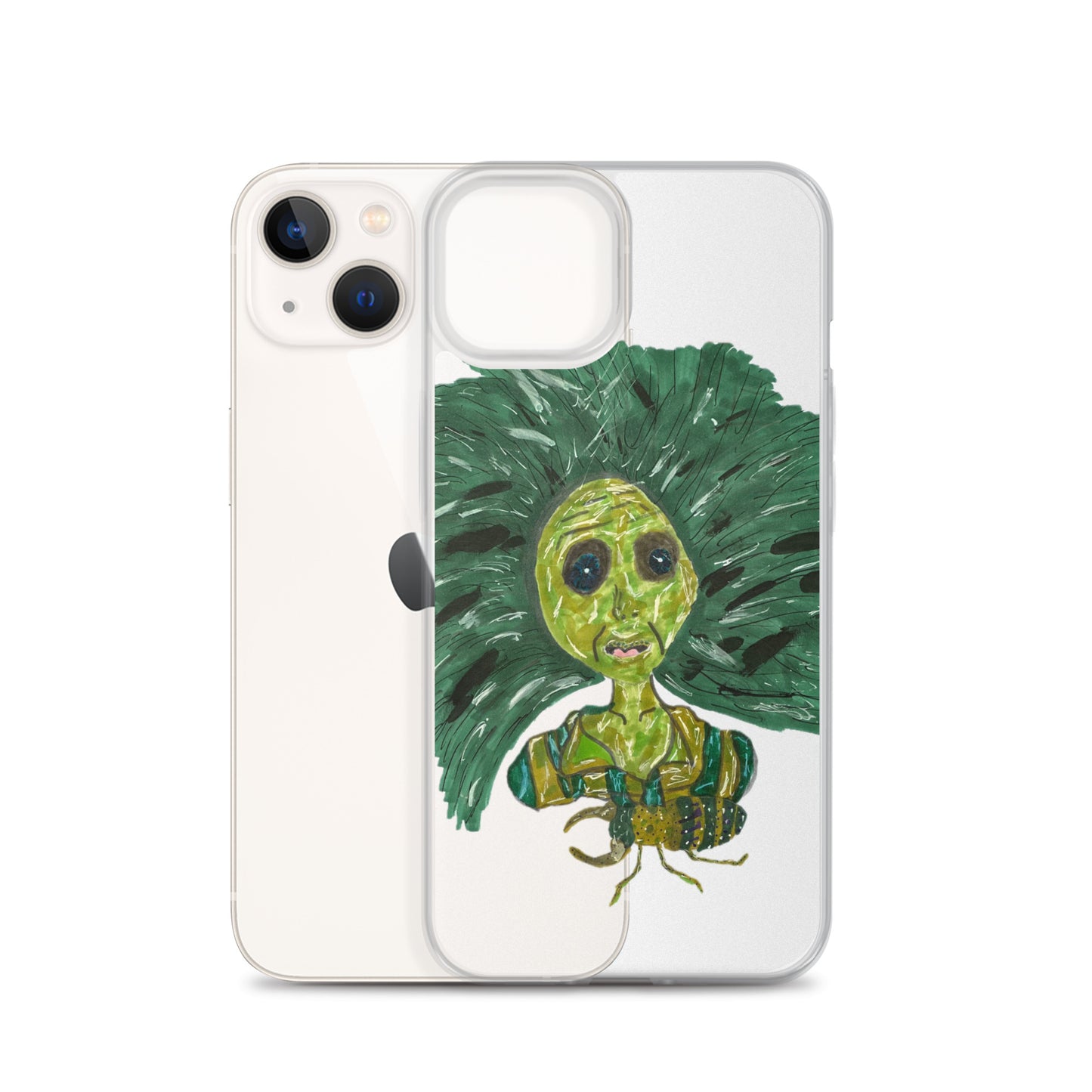 Green Lady Clear Case for iPhone®