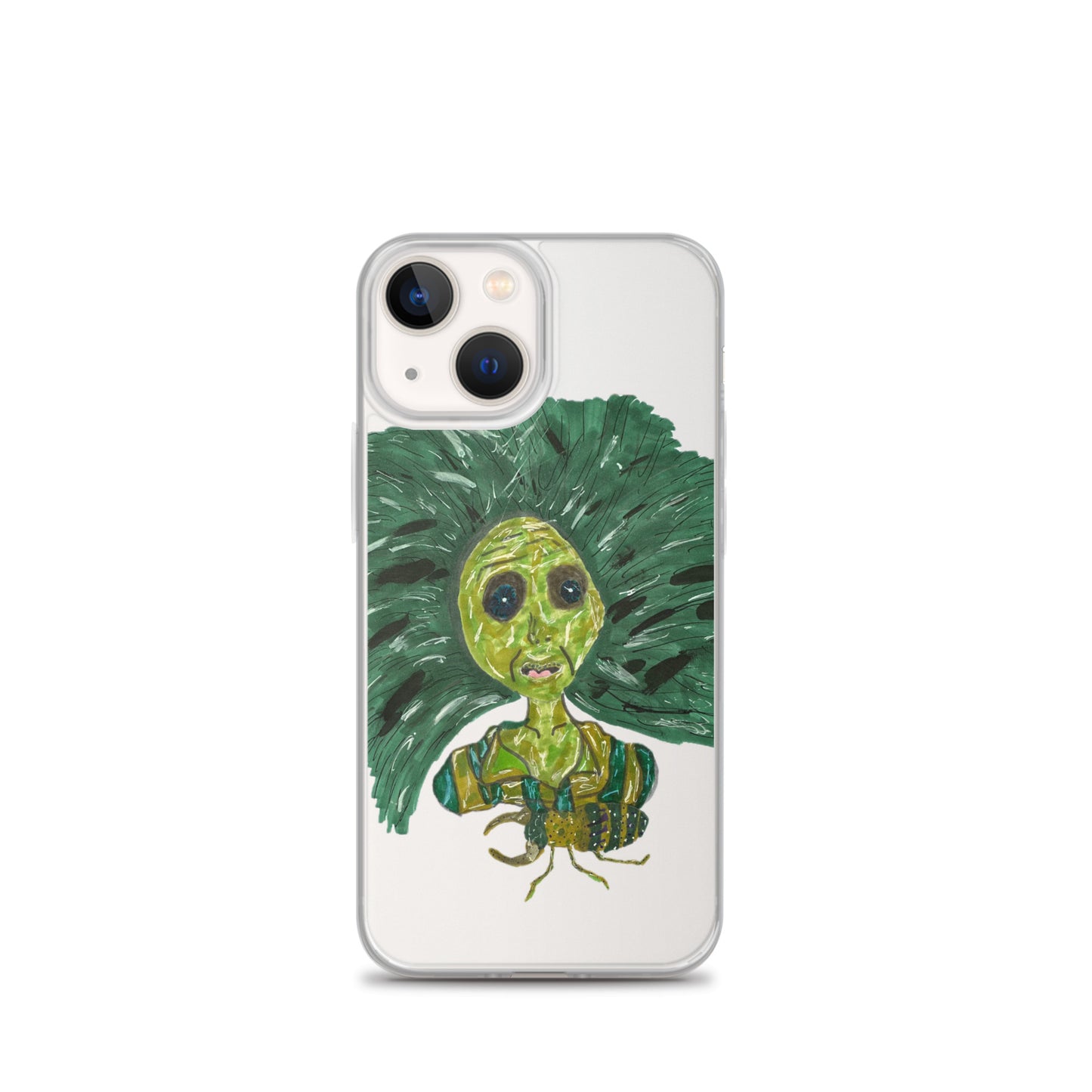 Green Lady Clear Case for iPhone®