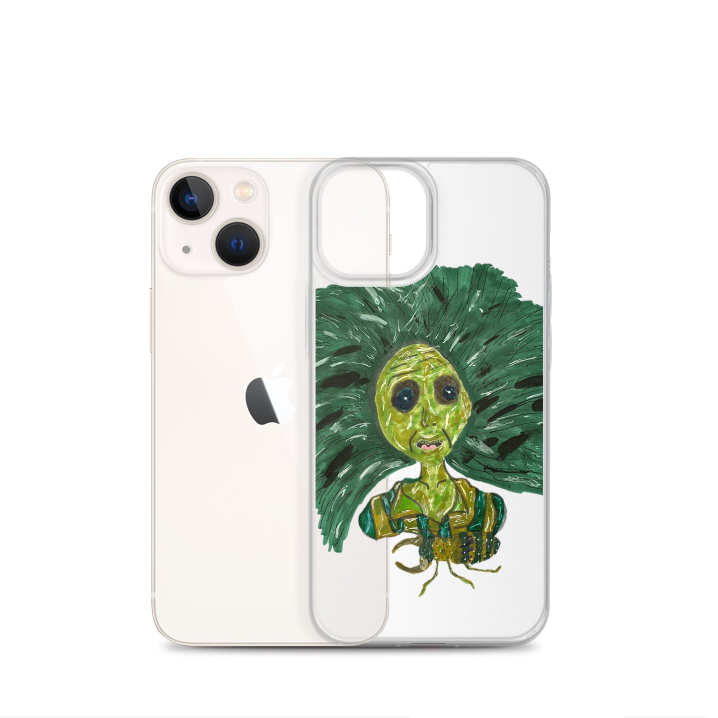 Green Lady Clear Case for iPhone®