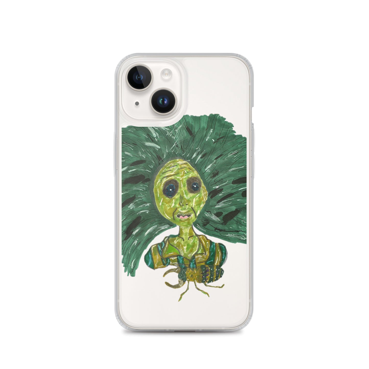 Green Lady Clear Case for iPhone®