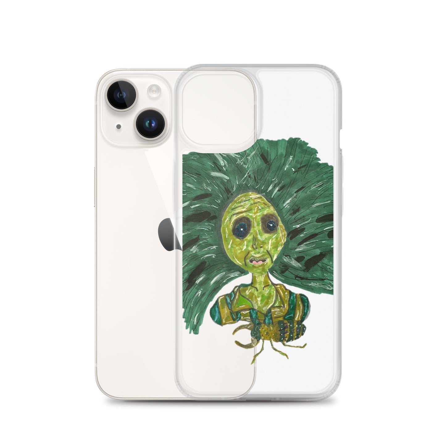 Green Lady Clear Case for iPhone®