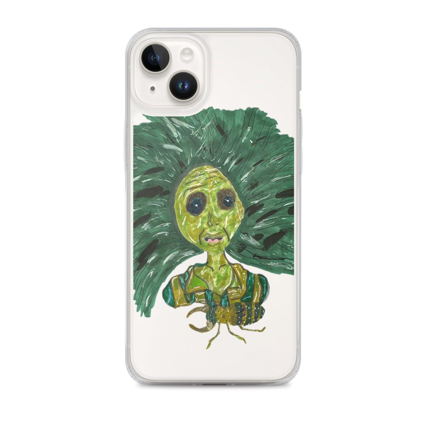 Green Lady Clear Case for iPhone®