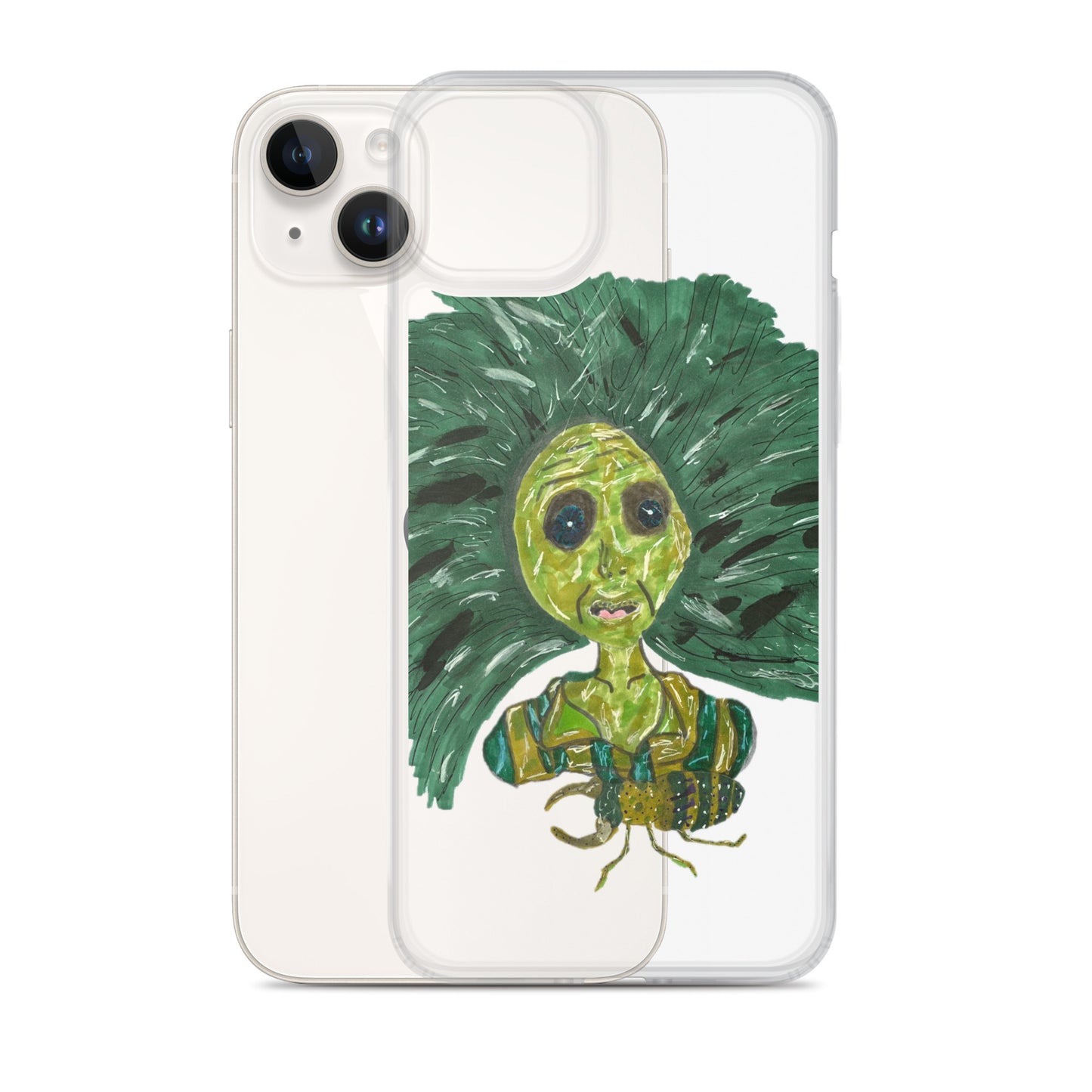 Green Lady Clear Case for iPhone®