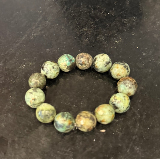 Earth toned natural stone handmade bracelet