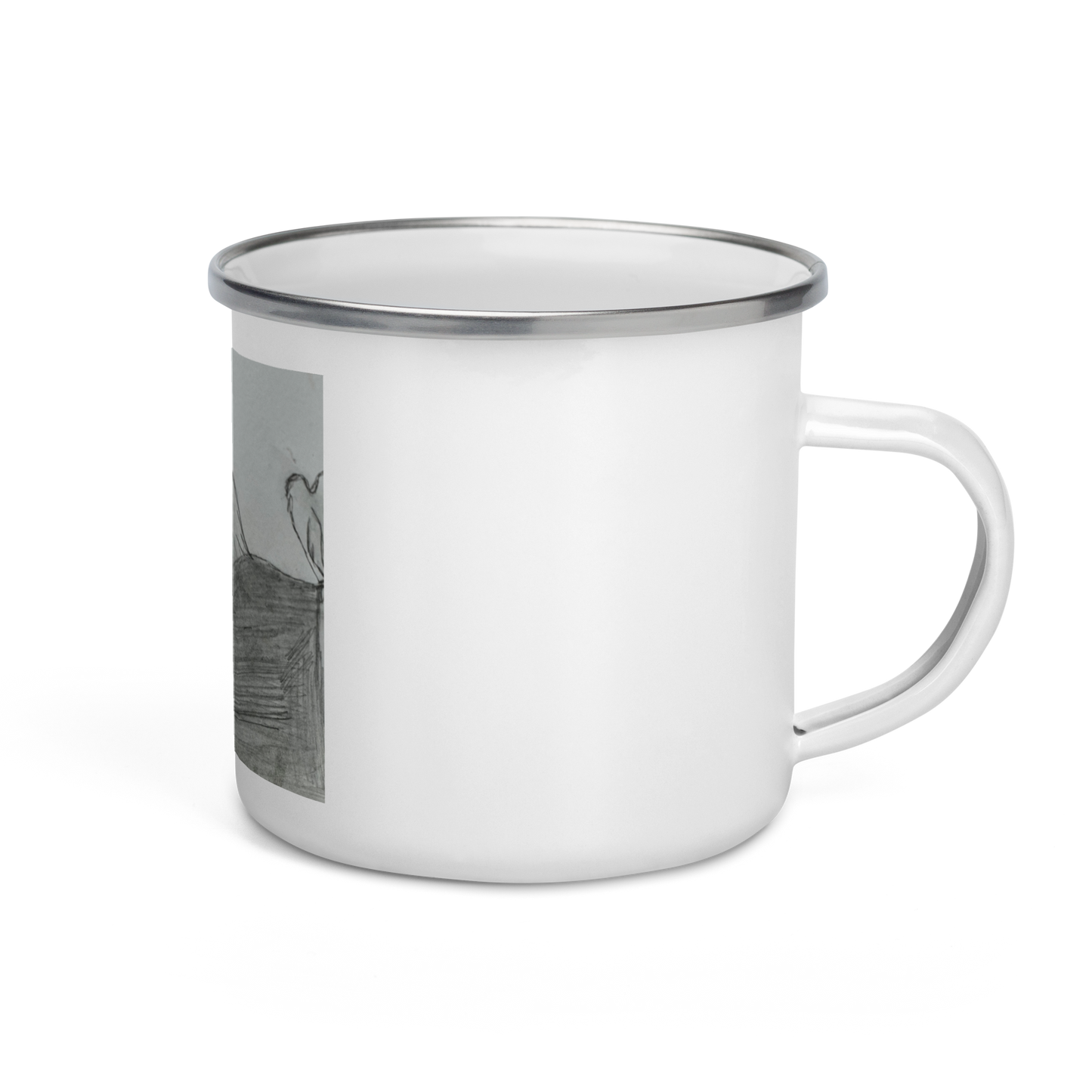 Anime Girl Enamel Camping Mug