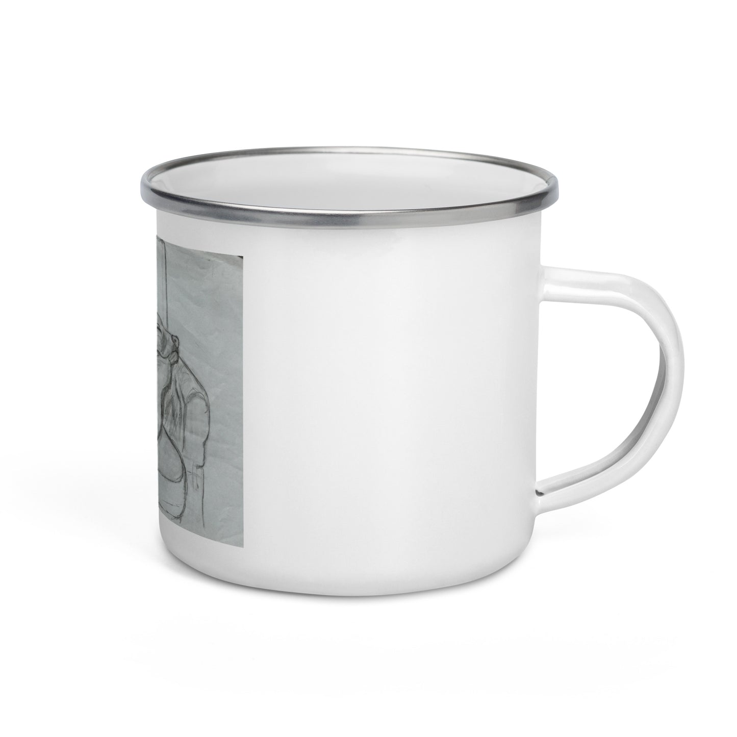 Sleeping Dog Enamel Camping Mug