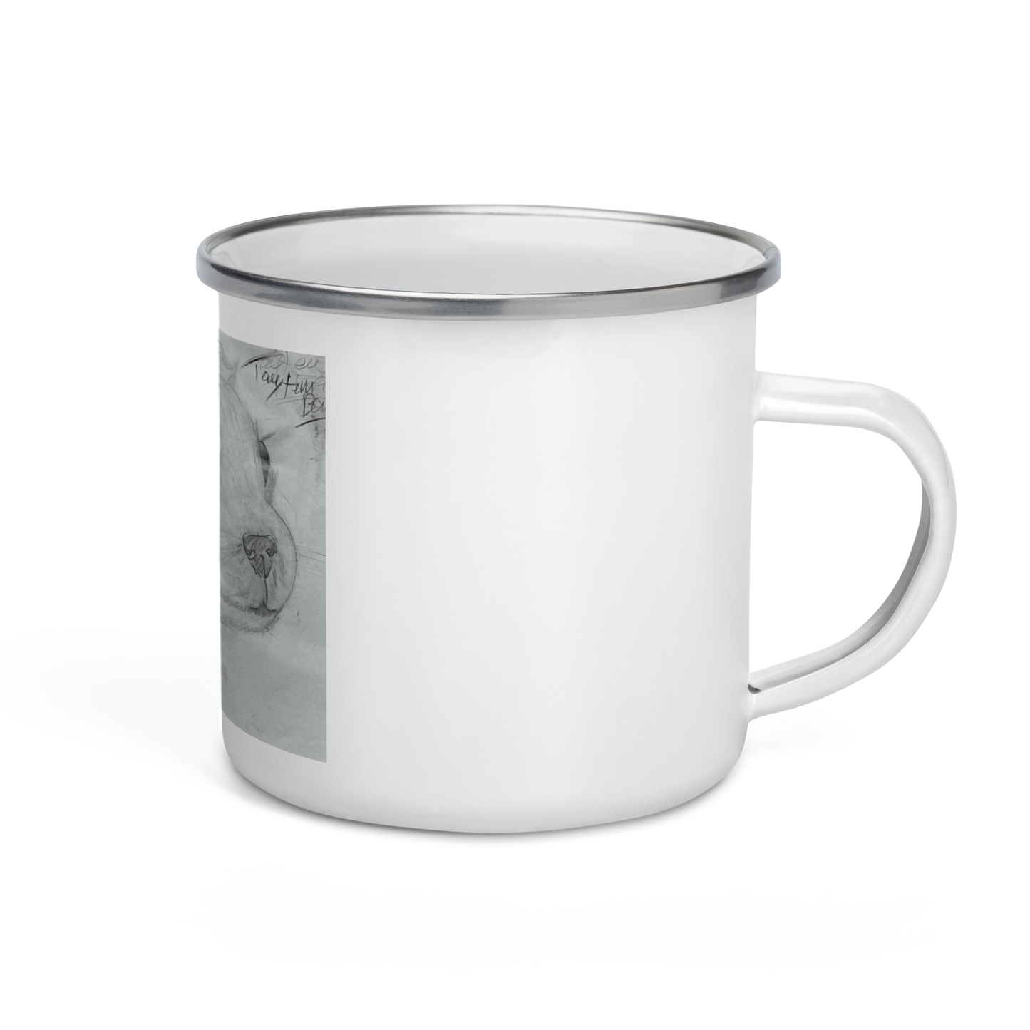 Dual Doggies Enamel Camping Mug