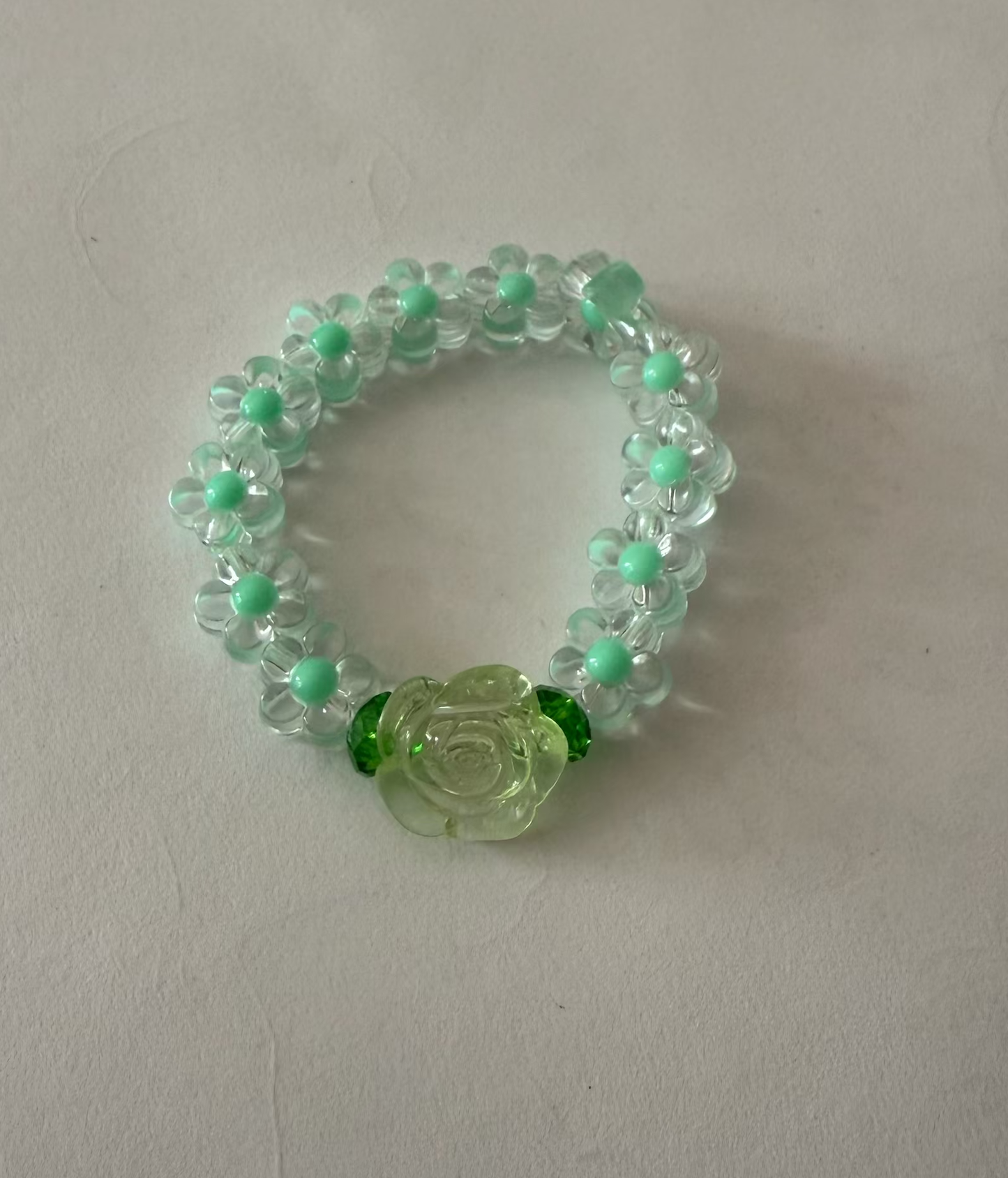 Original handmade Smooth flower glass bracelet