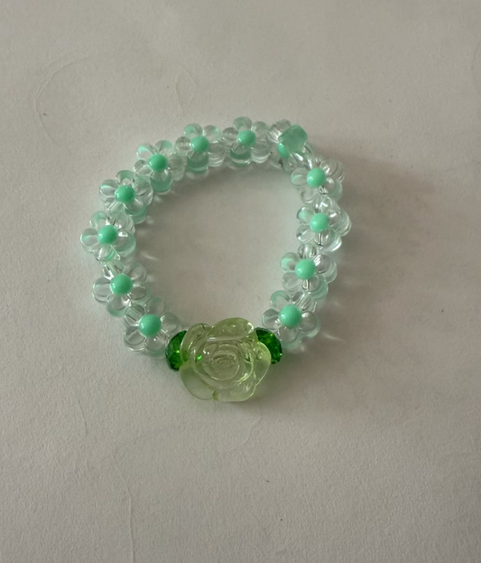 Original handmade Smooth flower glass bracelet