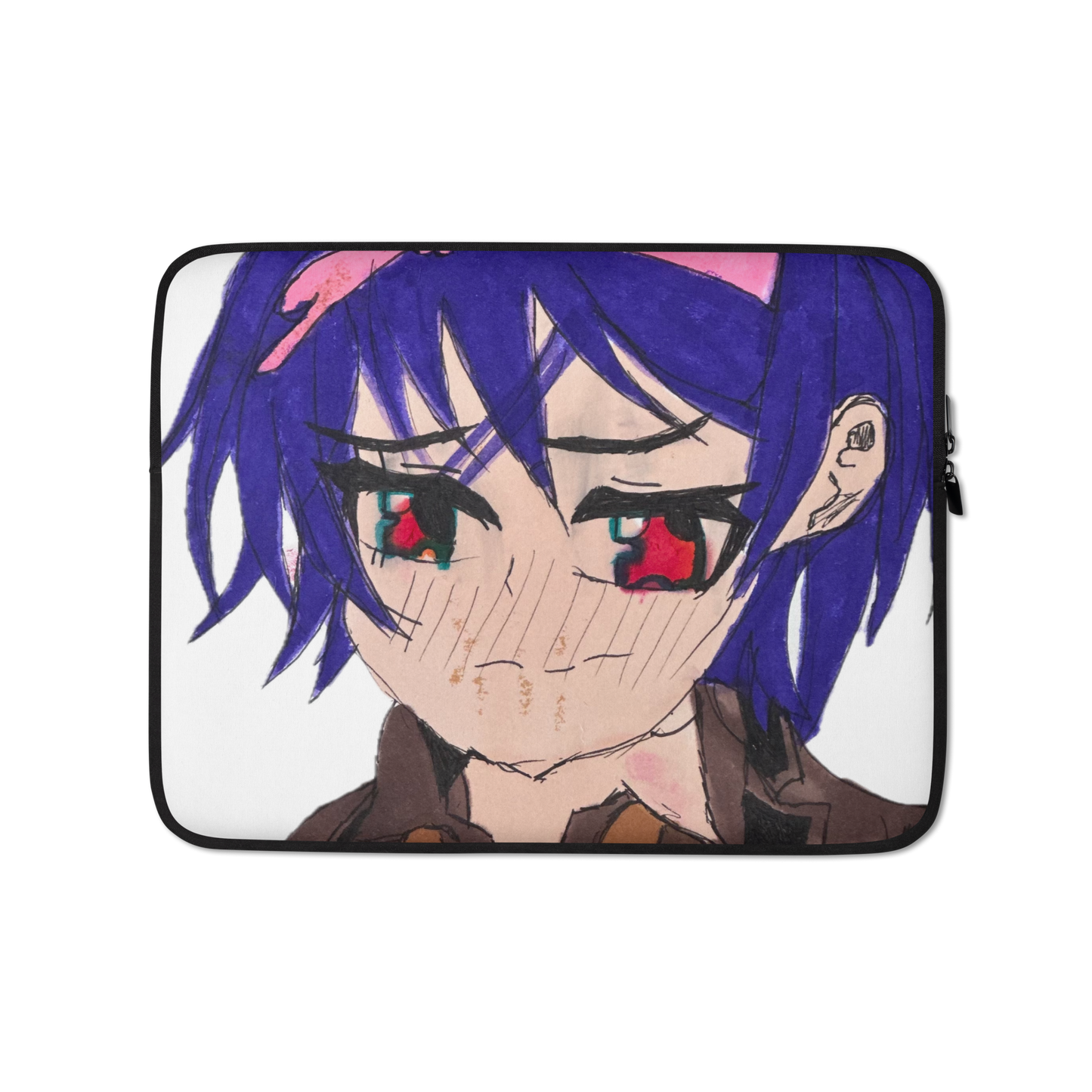 Anime Girl Purple Hair Laptop Sleeve