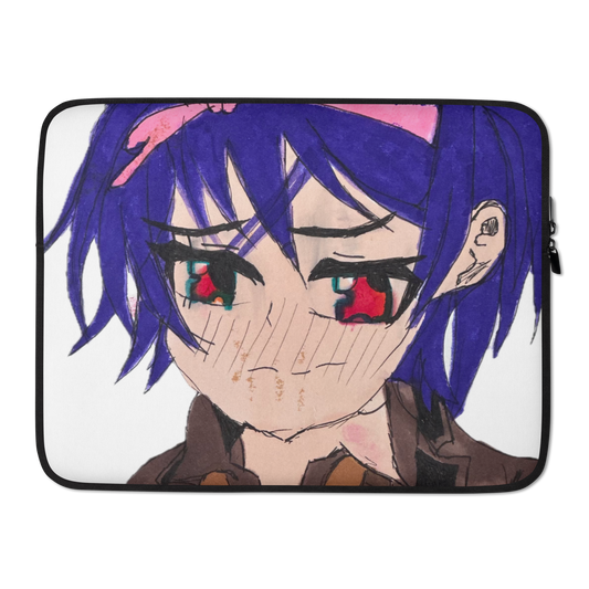 Anime Girl Purple Hair Laptop Sleeve
