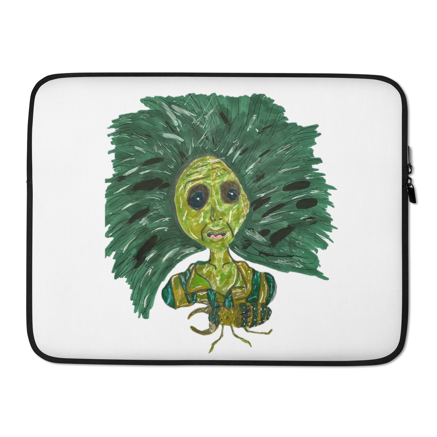 Green Lady Laptop Sleeve