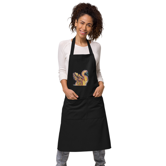 Psychedelic Swan Organic Cotton Apron